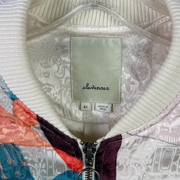 Anthropologie Elevenses satin bomber jacket - Picture 4 of 4